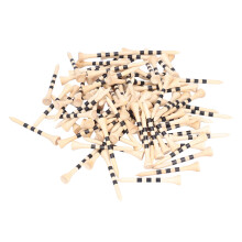 Robuste bambus golftees Holdbare miljøvenlige biologisk nedbrydelige tees Genanvendelige trætees til golfentusiaster Bæredygtigt letvægtsdesign (