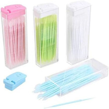 Førsteklasses mundhygiejne, engangstandstikkere i plastik uden blødgører, uden gift, for behagelige bløde interdentalbørster til mundpleje
