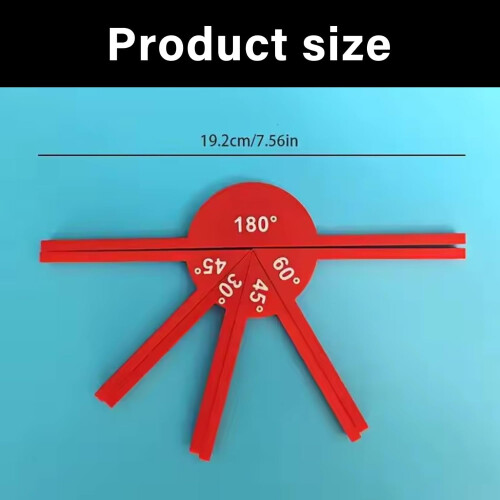Professional Angles Measuring Ruler MultiFunctional Protractor Gauge Tool For Technical Drawing And Math Teaching Aid 2