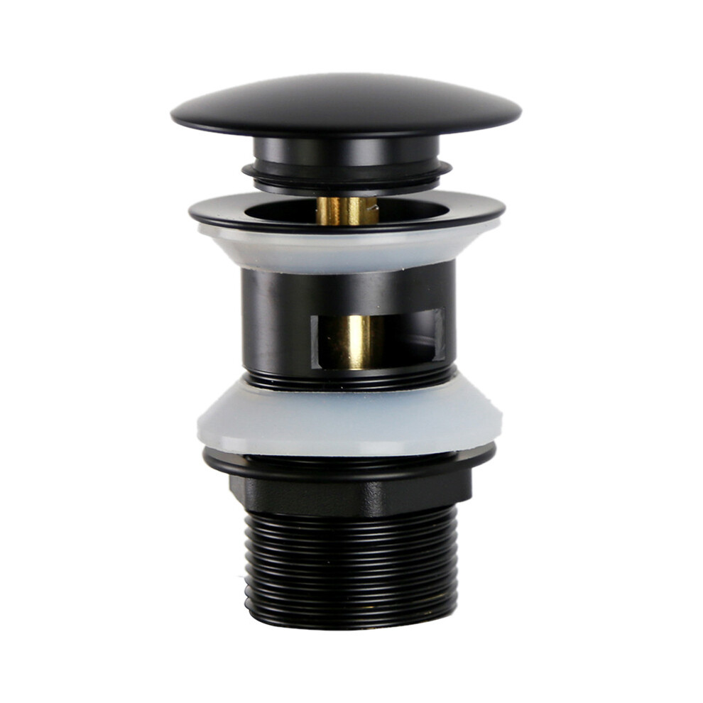 Bathroom Sink Drain, Robust Sealing Ring Ensures Durability, Spring Loaded Push Button For Effortless Operation, For Bathroom Vanity Area (1 1/4 Inch 9060116696802