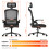 (Black)Ergonomic Office Chair with Headrest 4