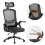(Black)Ergonomic Office Chair with Headrest 1