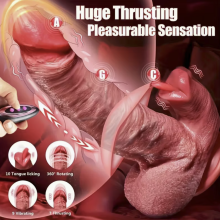 Thrusting Dildo Vibrator G Spot Sex Toy For Women