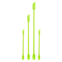 Spatulă din silicon de calitate alimentară, mini spatule de machiaj din silicon cu mâner lung flexibil și design cu cap îngust, construcție