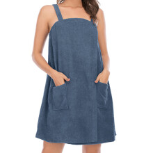 Bata con bolsillo, de secado rápido, de tejido suave y absorbente, ideal para novias, estudiantes universitarias, vestuarios, piscinas, playa,