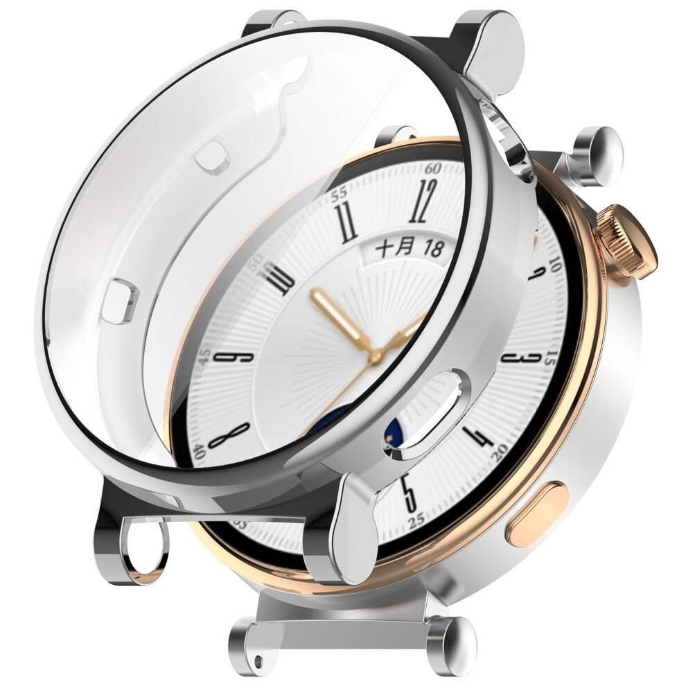 Watch Case Compatible With Huawei Watch Gt4 41Mm 2Pack Soft Tpu Bumper Shockproof Antiscratch Full Coverage Case Silver 9323874325026