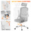 (Grey)Ergonomic Office Chair with Headrest 7