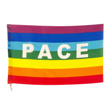 Bunte Friedensflagge aus Polyester, pazifistische