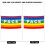 Bunte Friedensflagge aus Polyester, pazifistische 10