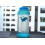 Protein Shake Companion, Μπλε Πτυσσόμενο Μπουκάλι Νερού 750ml με Ανθεκτικό στις Λειαντικές 2