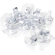 Ventose decorative, cuscinetti antiscivolo trasparenti per una facile applicazione su superfici lisce, ideali per l'organizzazione e la decorazione