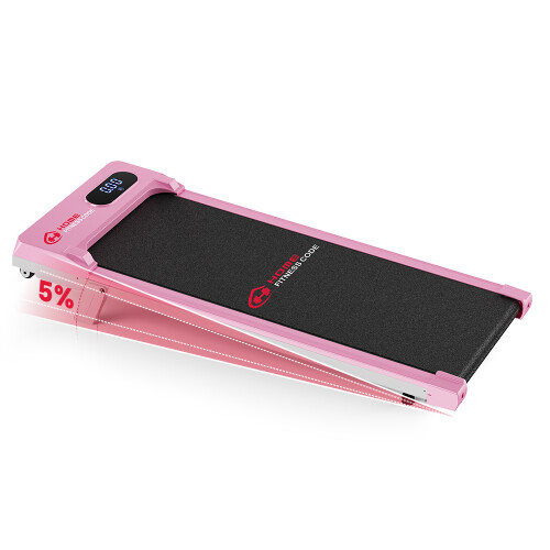 BIGZZIA Folding Walking Pad Treadmill,6KM/H,Pink 1