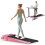 BIGZZIA Folding Walking Pad Treadmill,6KM/H,Pink 1