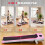 BIGZZIA Folding Walking Pad Treadmill,6KM/H,Pink 4
