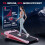BIGZZIA Folding Walking Pad Treadmill,6KM/H,Pink 8