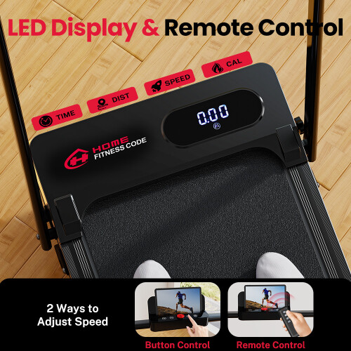 Foldable Treadmill with Handrail 1–6 km/h 2