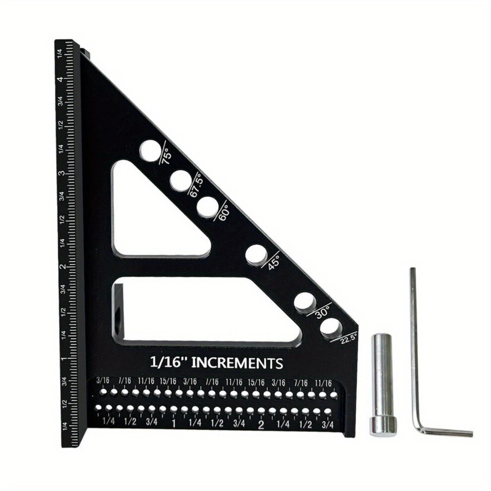 Angles Measuring Device Multiangle Measuring Ruler Black Easy To Use Angle Measuring Tool For Builders And Hobbyists 9339159586860