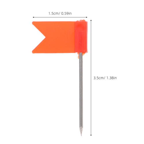 200 Pcs Flag Pins For Map With Colored Heads And Iron Point 1