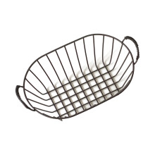Versatile Silver Steel Baskets for Kitchen Countertop, Durable Iron Storage Containers with Space Saving Design Rust Proof Wire Basket for Bathroom Of