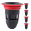 5 Pcs Para De Silicone Antiodor Preto 1