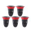 5 Pcs Para De Silicone Antiodor Preto 11