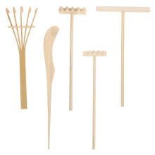 5Pcs Mini Rastelo De Zen Para E Suculentas