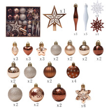 Patriotic Glass Ornaments Hand Blown Decor, Vintage Flower Arrangements Inspired Sparkling Christmas Tree Baubles with Classic Patterns for Holiday De