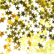 Conjunto de 900 Confetes de Estrelas Douradas para Decoração de Mesa, Estrelas Metálicas com Lantejoulas, Estrelas Brilhantes para Decoração de
