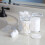 Organizer Set, Clear Acrylic With Weighted Lids 3