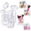 Organizer Set, Clear Acrylic With Weighted Lids 6