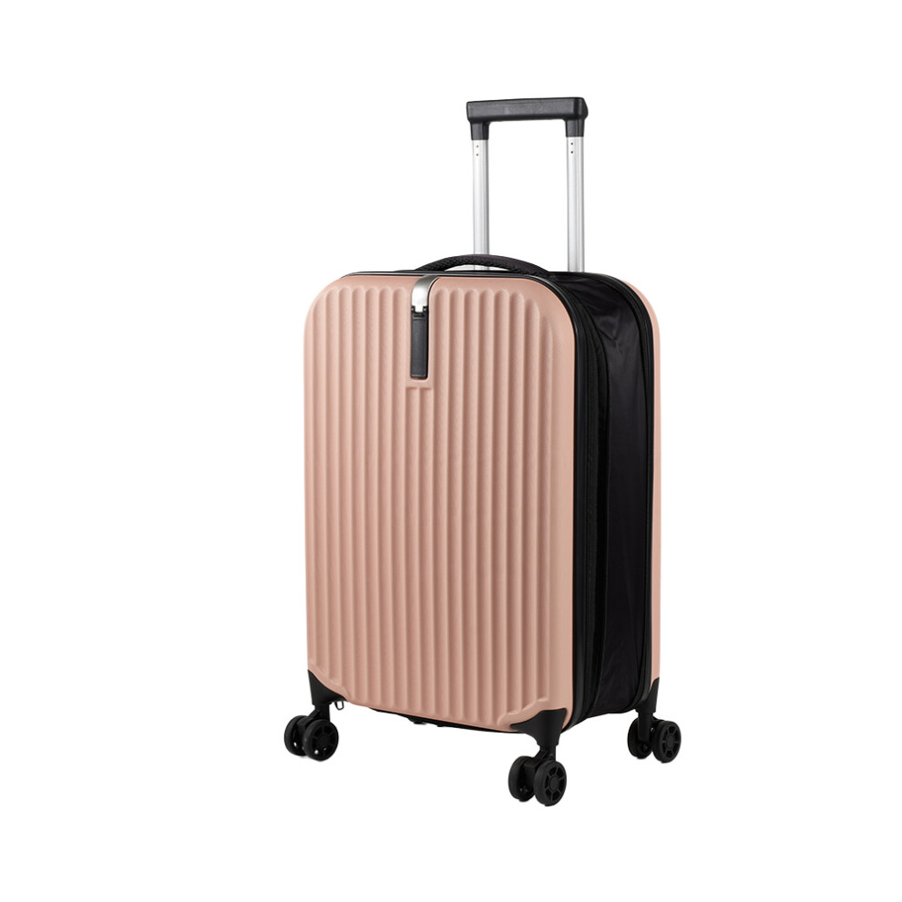 20 Inch Foldable Travel Suitcase, Pink-image-OPC-PNGQMHP-NEW