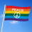 Bunte Friedensflagge, Polyester-Banner, 9