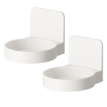 Sikkert festende flytende hyller for allsidige baderomsartikler, plastflaskestativer med allsidig bruk og estetisk design, lette og slitesterke