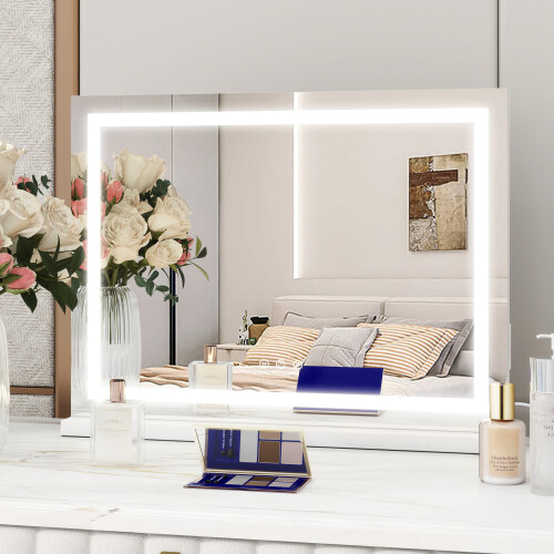 ELECWISH LED Lighted Hollywood Mirror Vanity Make up Mirror 58*46 cm with USB 2