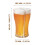 Καινοτόμα ακρυλικά ποτήρια Hefeweizen, 4 τεμάχια νέος σχεδιασμός για τη μεταφορά 3