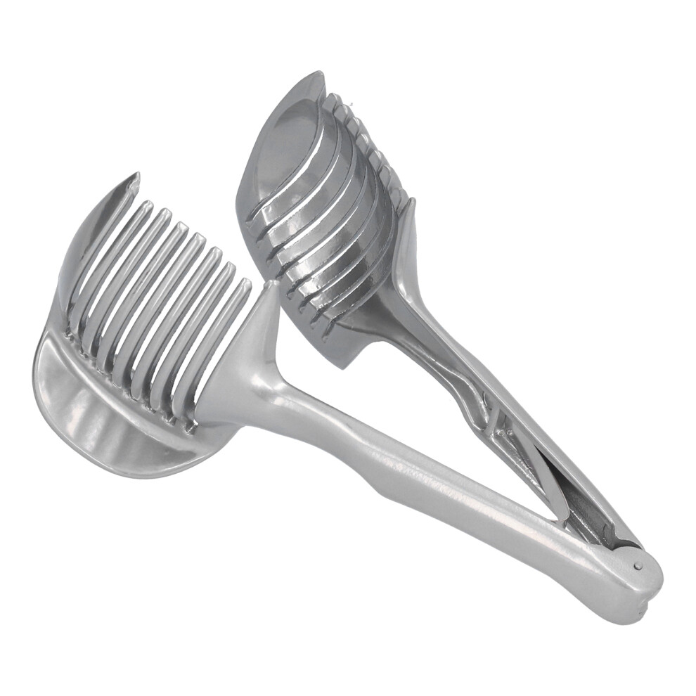 Multipurpose Handheld Stainless Steel Slicer For Tomato Onion, Germany Design Ensures Quick Safe Slicing Of Fruits Vegetables In Your Kitchen (1Pcs) 9155353308776