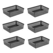 Organizator elegant pentru documente, coș de depozitare din plastic cu design robust pentru depozitarea fișierelor pe birou, suport pentru scrisori