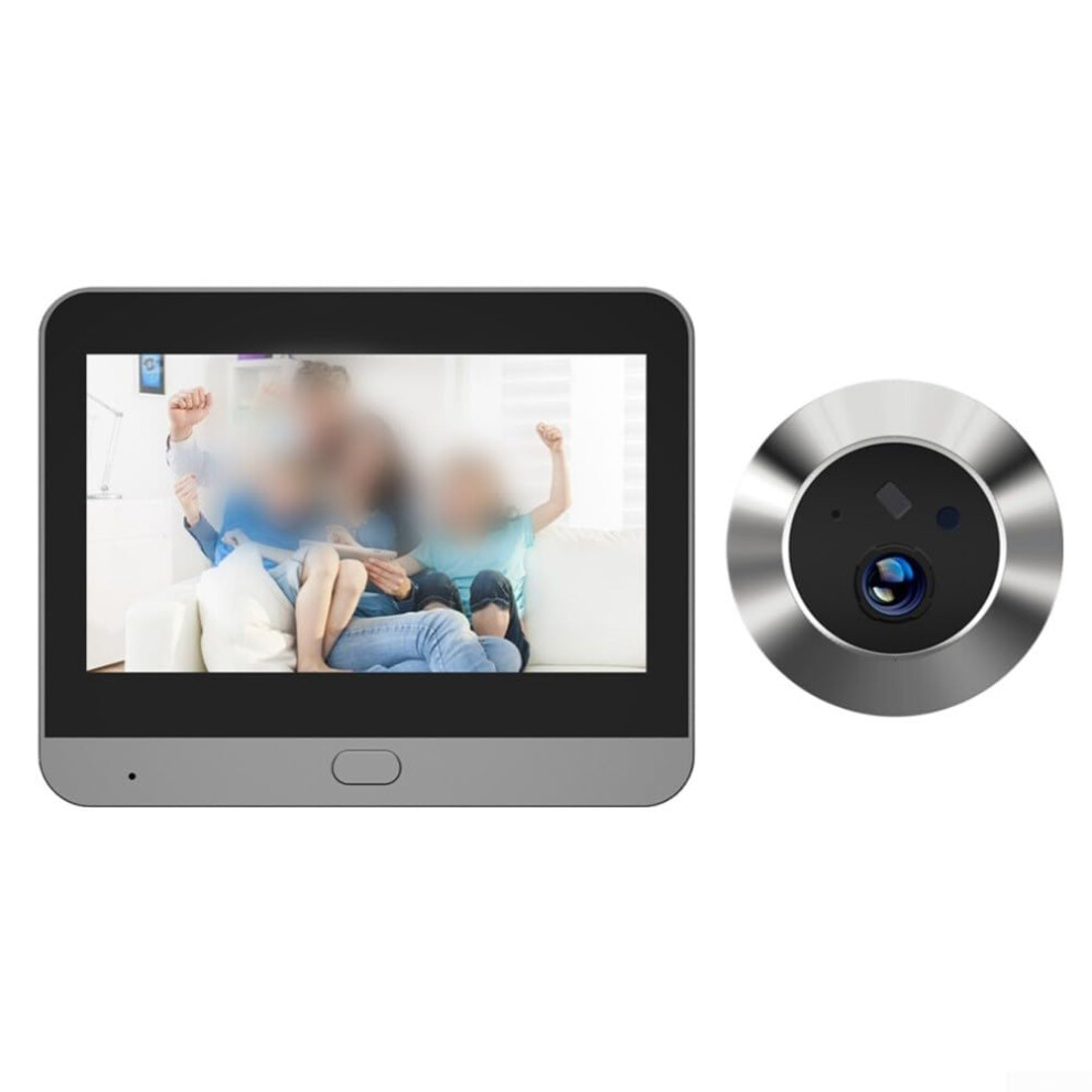 Wireless Video Doorbell Camera Compatible App Remote Control, 1080P Hd, Pir Motion Detection, 4.3Inch Color Lcd 9323874327433