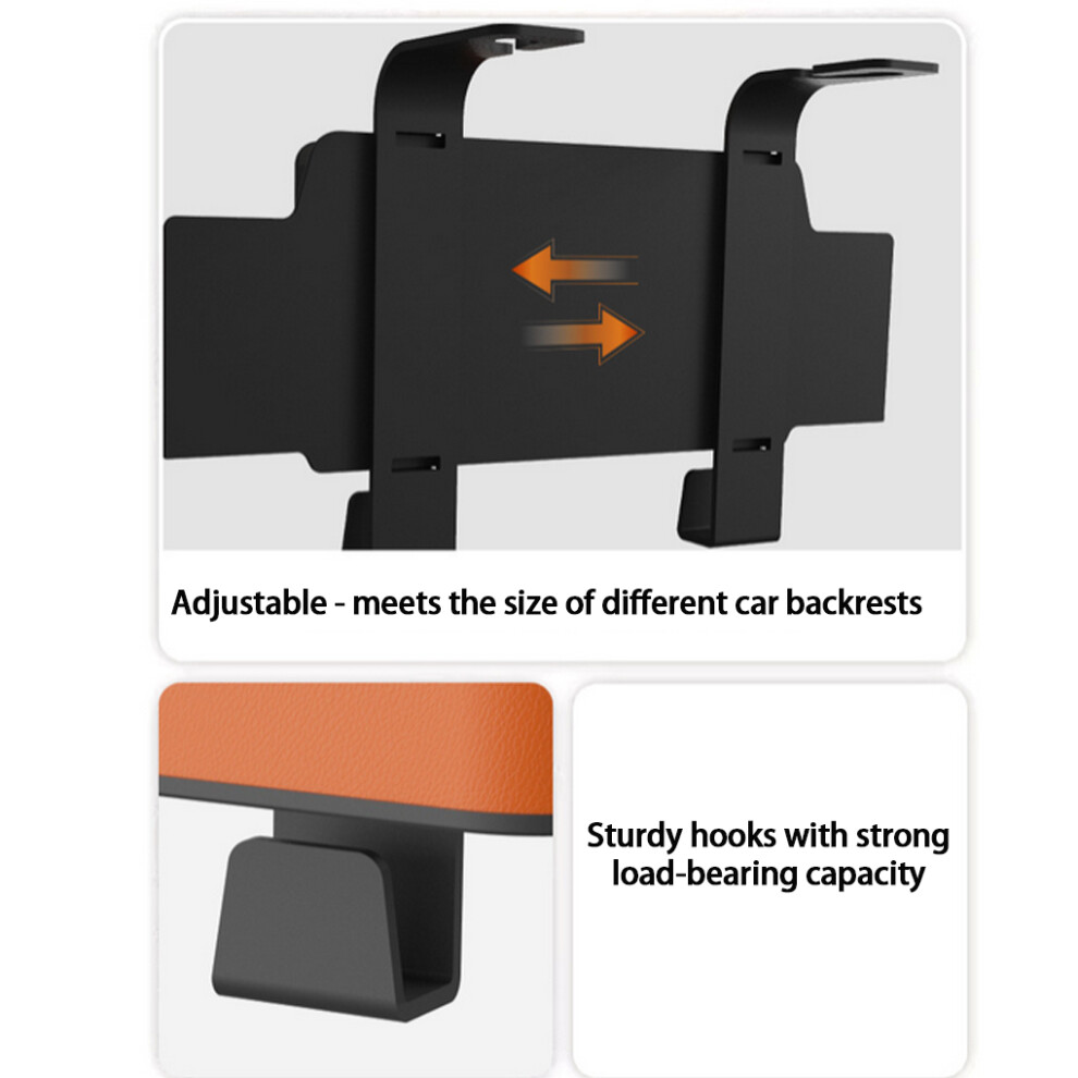 (A) Car Storage Organiser Box With Cup Holder Hook Headrest Drinks ABS Car