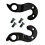 Pack of 2 Tail Hook Compact Size Rear Clasp Metal Hooks Frame Hangers 2