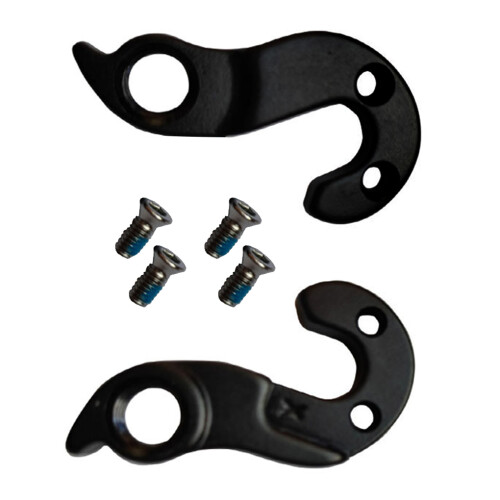 Pack of 2 Tail Hook Compact Size Rear Clasp Metal Hooks Frame Hangers 1