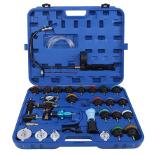 Radiator Pressure Tester Kit 33Piece Universal Pressure Test Tool For Auto And Motorcycle Coolant System Detector Set
