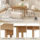 ELECWISH Expandable Dining Table 120-160cm Kitchen Desk 7