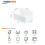 Storage Basket with Handle, PP Material Multi-Functional Storage Box Large Capacity Plastic Organizers for Kitchen Pantry Bathroom Closet Desktop, Non 7