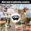 GPS Tracking Cat Collars With Alarm Adjustable Size Waterproof Nylon Black Harness App Enabled 3