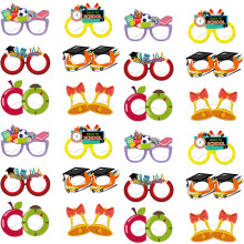 Sigilli per buste di laurea, design scuolabus, 24 adesivi opachi facili da applicare e rimuovere, perfetti per decorazioni di eventi speciali