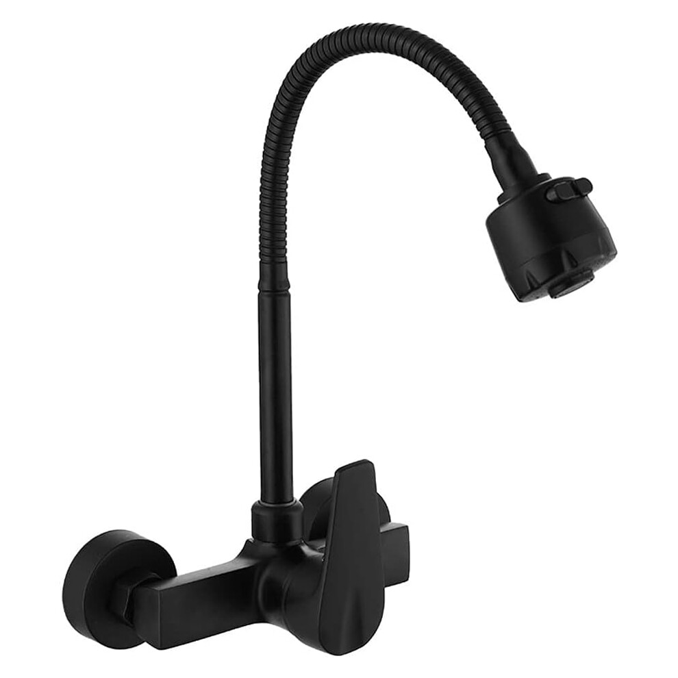 Elegant Kitchen Faucet, Surface Black Baking, Anti-Corrosion, Suitable For Various Styles 9135470933655