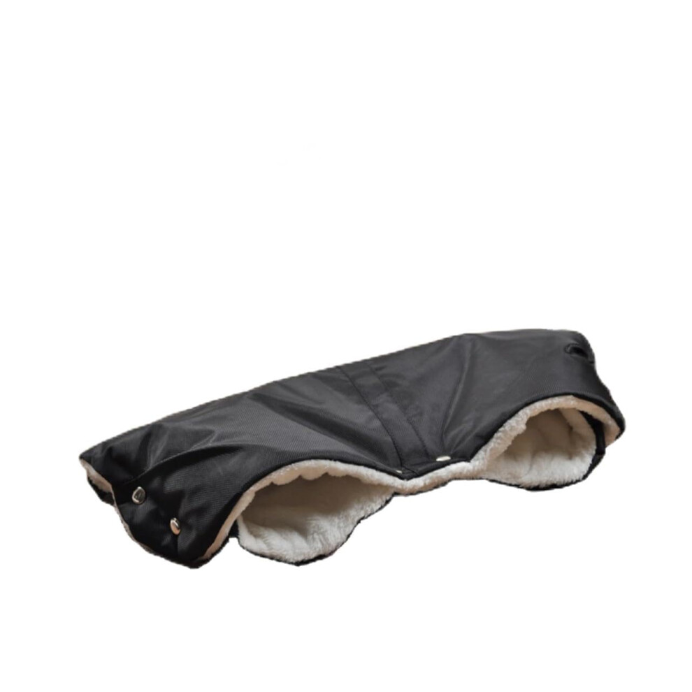 Pram Gloves Windproof Hand Warmer For Strollers, Easy To Attach, Fits Jogger Prams, Cold Weather Black