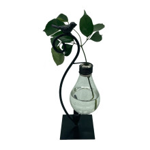 Anspruchsvoller Pflanzkasten für drinnen und draußen, Hydroponik-Vasenständer mit katzenförmigem Terrarium-Design