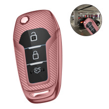 Cover personalizzata per portachiavi, motivo in fibra di carbonio, trasmissione del segnale inalterata, progettata per un abbinamento perfetto.